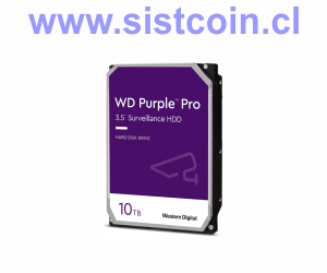 Disco Duro Video Inteligente Purple Pro 10TB 256mb Surveillance Modelo WD101PURP