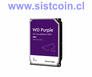 Disco Duro Video Vigilancia Purple 1TB 64mb Surveillance Modelo WD10PURZ
