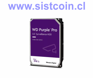 Disco Duro Video Inteligente Purple Pro 14TB 512mb Surveillance Modelo WD141PURP