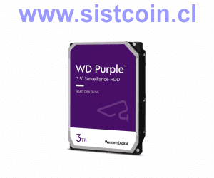 Disco Duro Video Vigilancia Purple 3TB 64mb Surveillance Modelo WD30PURZ