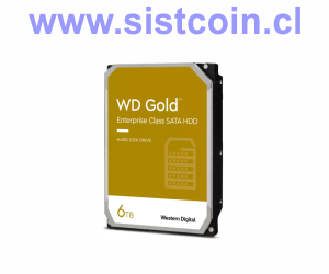 Gold SATA HDD de Clase Empresarial 6TB 256mb SATA3 Modelo WD6003FRYZ