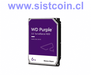 Disco Duro Video Vigilancia Purple 6TB 256mb Surveillance Modelo WD64PURZ