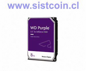 Disco Duro Video Vigilancia Purple 8TB 128mb Surveillance Modelo WD84PURZ