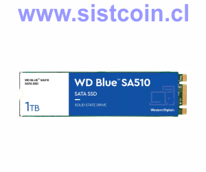 SSD Blue SA510 1TB M2 SATA3 3D Modelo WDS100T3B0B