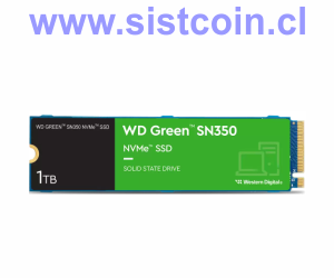 SSD Green SN350 1TB M2 NVMe Modelo WDS100T3G0C