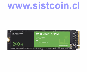 SSD Green SN350 240GB M2 NVMe Modelo WDS240G2G0C