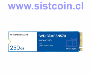 SSD SN570 Blue 250GB M2 NVMe Modelo WDS250G3B0C